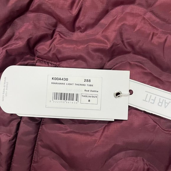 NWT K-Way by kappa Italy MARIANNE LIGHT THERMO TUBE coat long jacket warm - Picture 4 of 7